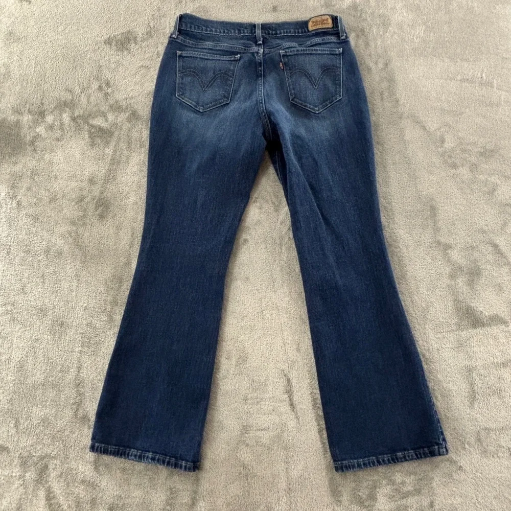 Levi's 515 Bootcut Jeans Womens 8 29x30 Dark Wash‎ Mid Rise Stretch Denim